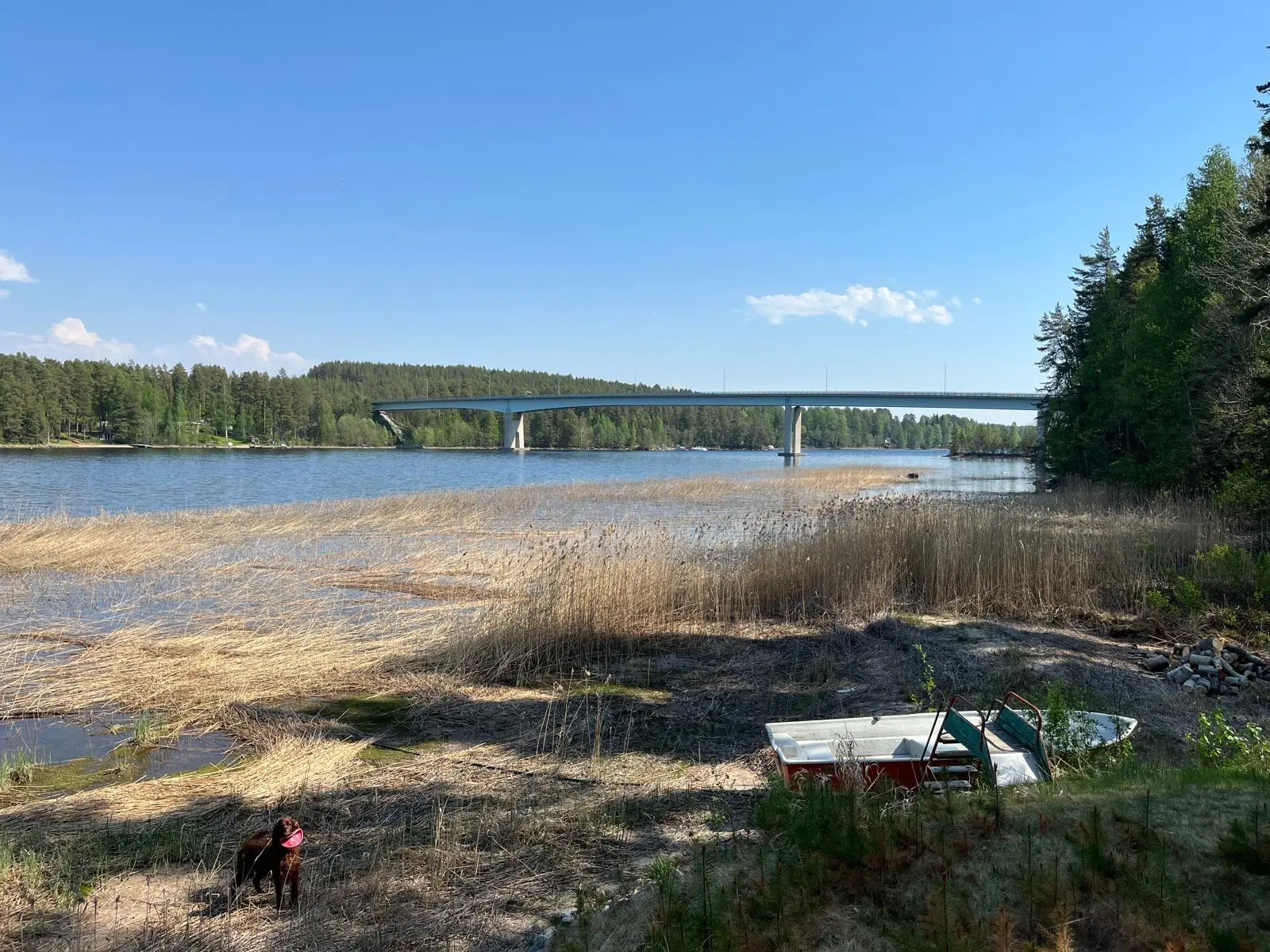 Soutuvene ja Vehmersalmen silta