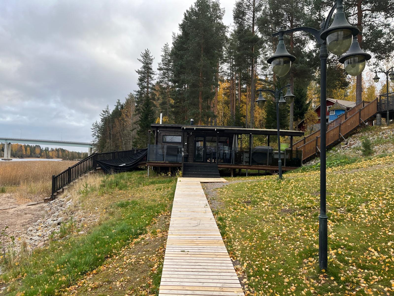 Rantasaunan julkisivu